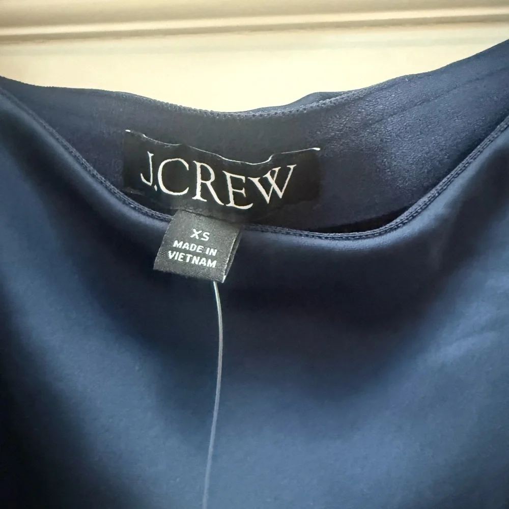 Navy Blue silk Women's Skirt nwt - Picture 3 of 3